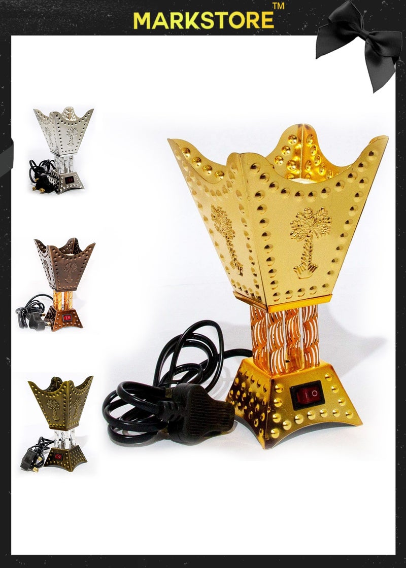 MARK STORE Electric Bakhoor Incense Burner, Mabkhara, Oud,  Assorted Color and multi design - Image 1